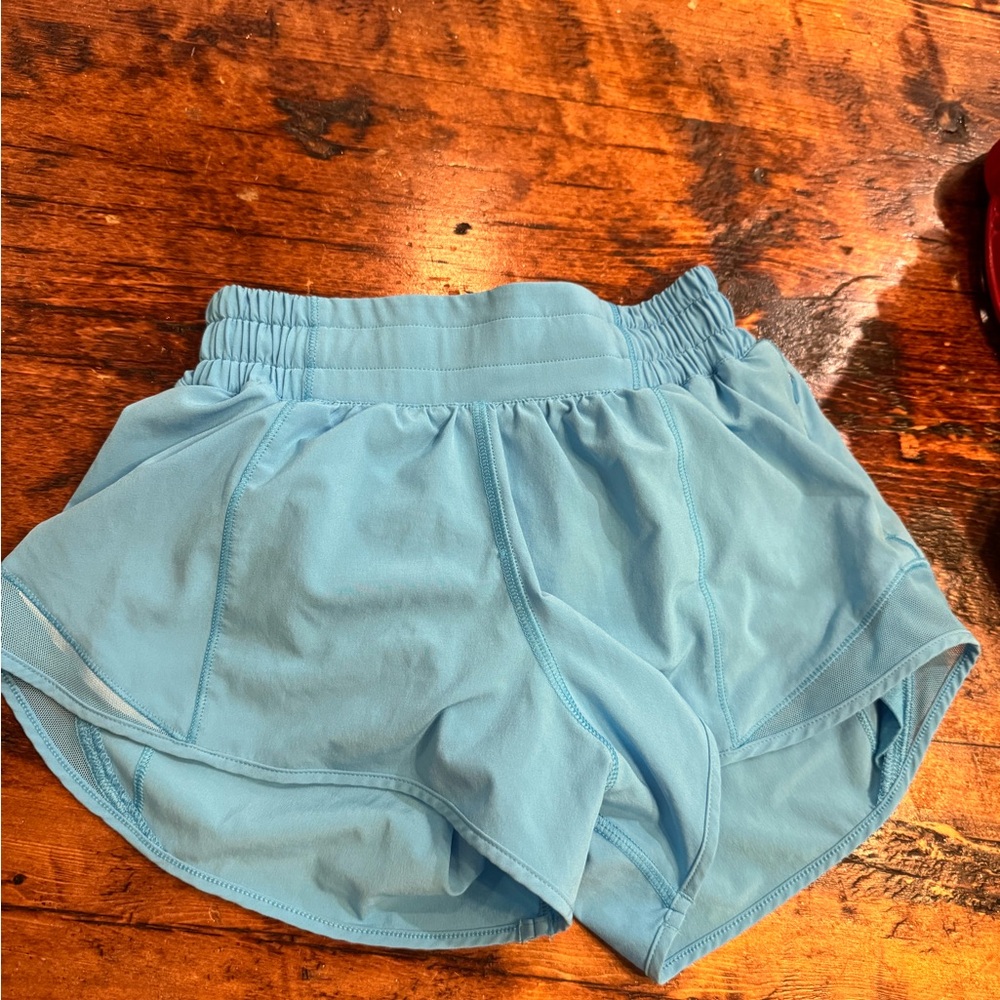 Lululemon Athletica Light Blue Athletic Shorts